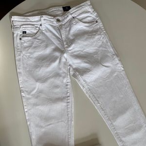 AG white skinny jeans